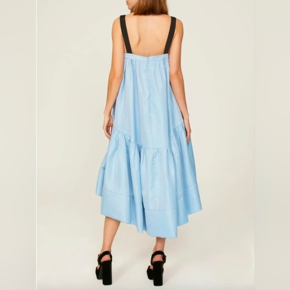 Adam Lippes Collective Asymmetrical Swing Dress | Size 10 #N5 - Picture 2 of 15